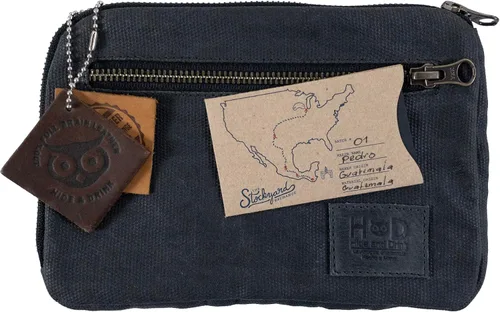 Vista 8 de Hide & Drink, Bolsa de equipo con cremallera, bolsa de camping, accesorio de viaje, bolsa multiusos, lona encerada y cuero de grano completo