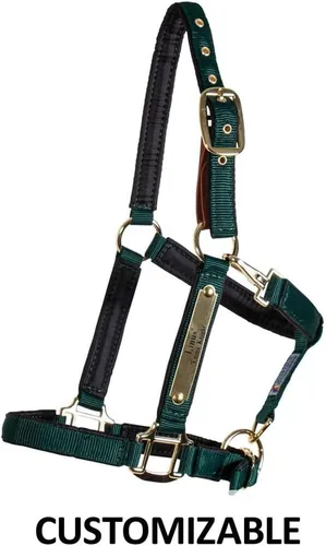 Vista 7 de Dura-Tech Cabestro de caballo totalmente acolchado de lujo Superposición de tela de nailon de doble capa de 1 pulgada Hardware resistente