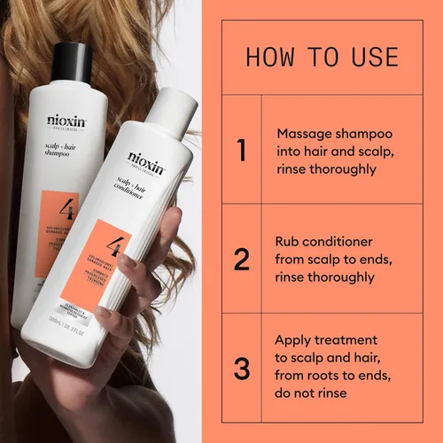 Vista 4 de Nioxin - Shampoo limpiador, sistema 1-6, cuidado de cabello fino/normal y con tratamiento químico/teñido con adelgazamiento, 33.8 onzas líquidas