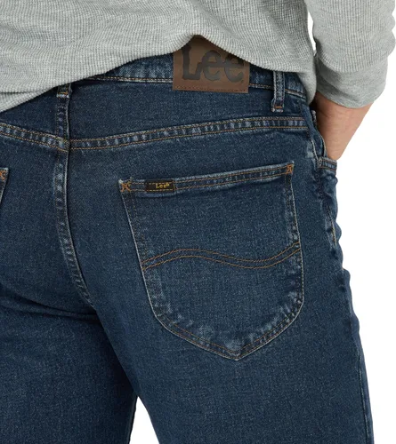 Vista 4 de Lee - Pantalones vaqueros rectos de ajuste relajado para hombre Night Shade