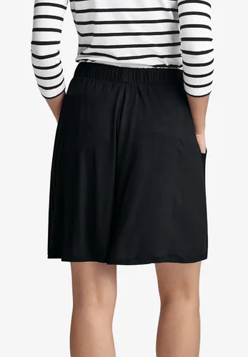 Vista 3 de Ellos Pantalones cortos fluidos de talla grande para mujer