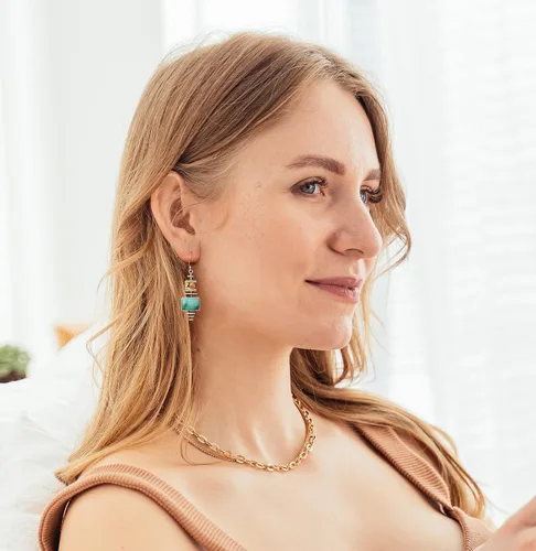 Vista 2 de JA.S.JR Pendientes bohemios diseñados para mujer, Plata de ley, Circonia cúbica