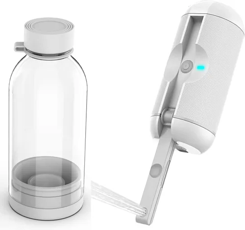 Vista 8 de Bidé portátil para viajes con modos de presión de agua suave y fuerte, bidé de viaje recargable USB-C, tanque de agua grande de 2.3 L para uso Negro