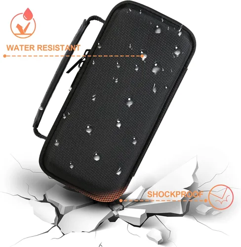 Vista 5 de BOVKE Funda de transporte para altavoz GPS de golf Bushnell Wingman View, buscador de rango, soporte magnético de almacenamiento de viaje Negro