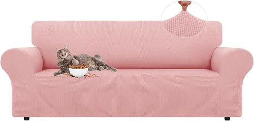 Vista 38 de LURKA Fundas elásticas para silla y sofá de 1 pieza, Fundas para sofá con protector elástico en la parte inferior para niños y perros
