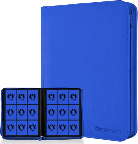 Vista 30 de Carpeta de tarjetas coleccionables de 9 bolsillos, libro de tarjetas premium para 360 tarjetas, álbum de tarjetas resistente para tarjetas