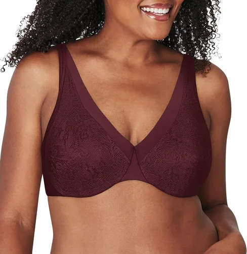 Vista 8 de Playtex Dreamwire - Brasier con aros ultrasuave sin pinchazos, brasier de encaje suave, soporte de 4 vías Negro