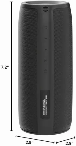 Vista 8 de Altavoz Bluetooth, altavoces Bluetooth MusiBaby M88, altavoz inalámbrico, altavoces Bluetooth inalámbricos, doble emparejamiento, Bluetooth 5.0