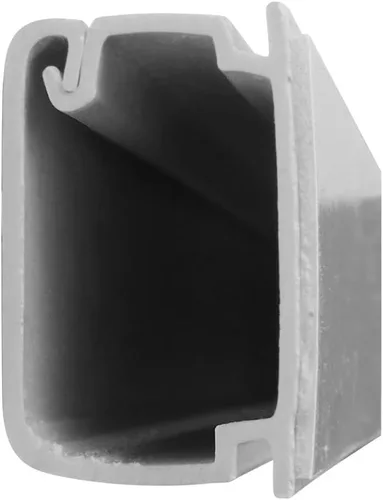 Vista 4 de Construct Pro - Paquete de 5 canaletas de sección de 4 pies x .87 pulgadas (blanco)