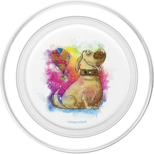 Vista 2 de Disney Pixar Up Dug - PopSockets de acuarela MagSafe PopGrip para iPhone