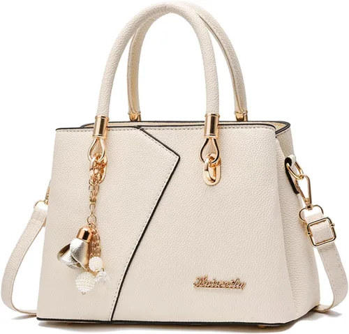 Vista 10 de FANDARE Bolso de mano con múltiples bolsillos para mujer, bolso de hombro de cuero PU