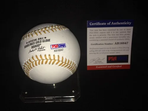 Vista 2 de Topps Atsunori Inaba Signed Official Glove Baseball Nippon Ham Fighters Psa/Dna - Autographed Baseballs