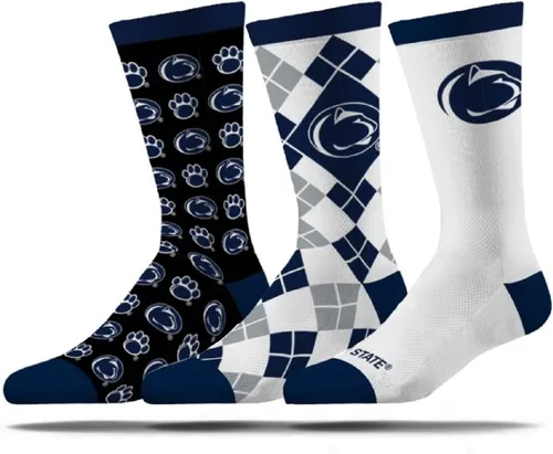 Vista 20 de Strideline Calcetines de vestir NCAA para hombre - The Executive paquete de 3 - Talla única para la mayoría Blue and Orange
