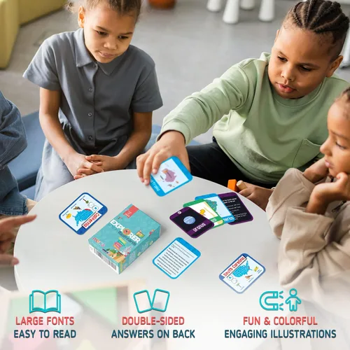 Vista 7 de merka Tarjetas didácticas de ciencia para niños, 90 unidades, cubierta impermeable multicolor, datos del sistema solar y tarjetas de planetas