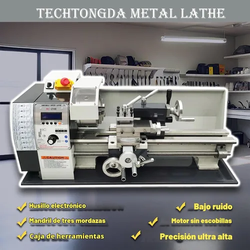 Vista 2 de TECHTONGDA - Torno de metal sin escobillas (1100 W)