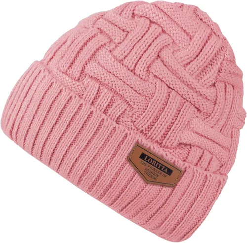 Vista 130 de Loritta Gorro de invierno cálido de punto grueso y holgado para hombre