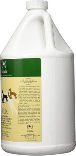 Vista 3 de Espana Silk ESP1125DC - Desenredante de proteína de seda especialmente formulado para perros y gatos, 135.28 onzas