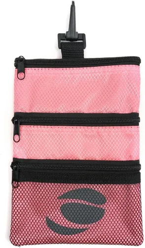 Vista 9 de Orlimar Bolsa de accesorios de golf desmontable, 3 bolsillos con cremallera para objetos de valor y accesorios de golf, se engancha a tu bolsa