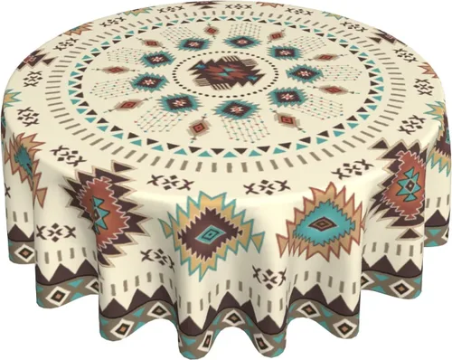 Vista 11 de Giwawa Mantel de Mesa Redondo con Bandera de EE. UU., Mantel Americano con Estrellas, Mariposas, Círculo, 152 cm. Mantel del 4 de julio, Día