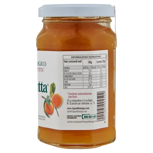 Vista 2 de Rigoni di Asiago Fiordifrutta Organic Fruit Spread, melocotón, 6