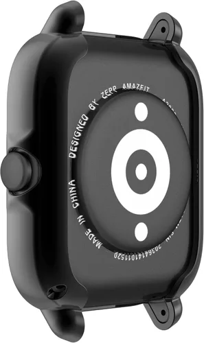 Vista 3 de TenCloud Carcasas compatibles con Amazfit GTS 3 Smartwatch hombres mujeres reloj caso TPU suave cubierta parachoques parachoques cubierta para Negro