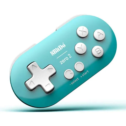Vista 5 de 8Bitdo Zero 2 Mini Bluetooth Gamepad (Pink) para Switch, Windows, Android, macOS, Steam y Raspberry Pi, Mini controlador de tamaño llavero