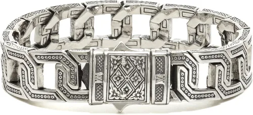 Vista 2 de konstantino Hephaestus Collection pulsera de jaula de plata de ley
