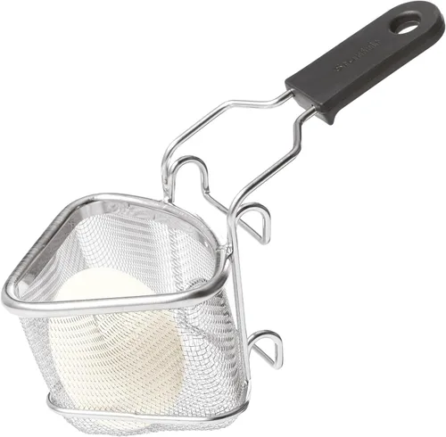 Vista 6 de Starfrit Cesta de cocina pequeña para fondue, acero inoxidable, 2 posiciones de drenaje