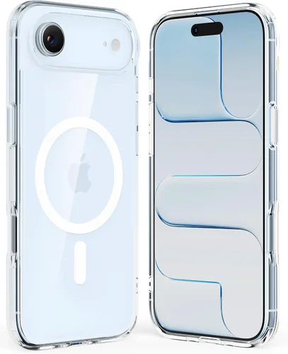 Vista 15 de Crystal Fit - Funda magnética transparente para iPhone 16, compatible con MagSafe, antiamarilleo, funda protectora delgada (para iPhone 16)