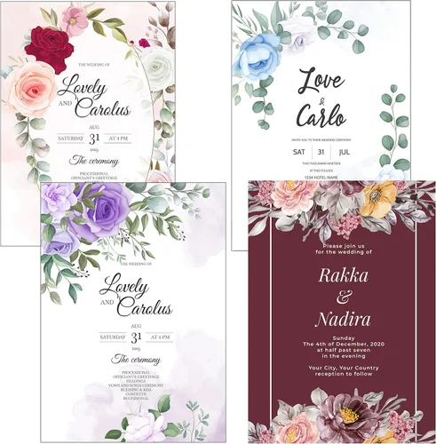 Vista 2 de Página interior personalizada, cortada con láser, bolsillo para tarjetas de invitaciones de boda con sobre para fiesta de cumpleaños, invitación