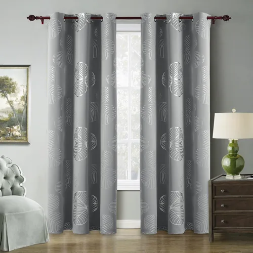 Vista 8 de Deconovo - Cortinas opacas para oscurecer la habitación, con aislamiento térmico, cortinas con ojales Rosa