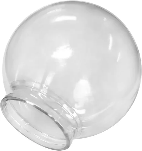 Vista 2 de Beam Lighting - Globo de repuesto acrílico transparente de 6 pulgadas, cubierta para techo, accesorios de pared, postes de lámpara o farolas
