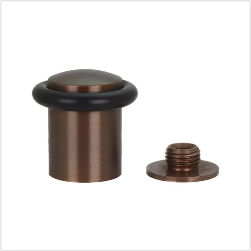 Vista 14 de Topes de puerta EVI Tope de puerta de piso de latón - Cierre de tornillo - Caucho protector - Tope de puerta de 0.79 x 1.14 pulgadas Latón mate