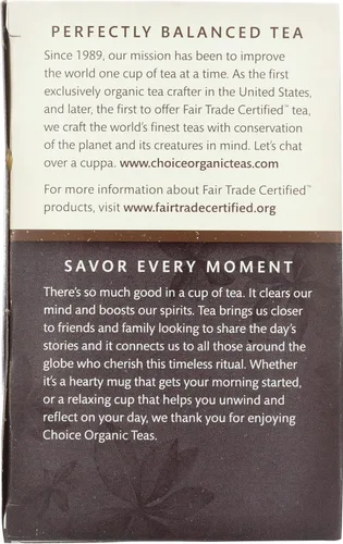 Vista 5 de Choice Organic, descafeinado Earl Grey, 16