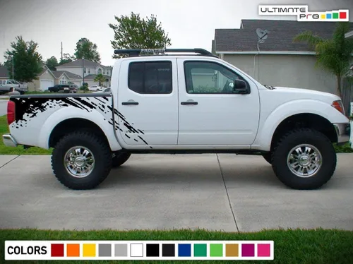 Vista 2 de Adhesivo adhesivo de vinilo para cama de lodo compatible con Nissan Frontier Navara 2004-Present (negro)