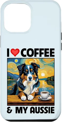 Vista 26 de Aussie Mom Dad Coffee Cup Australian Shepherd Dog Lovers Case for iPhone 17
