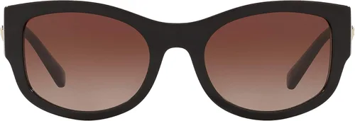 Vista 3 de Versace Gafas de sol para mujer marco negro lentes degradados de color marrón clarooscuro 2165in