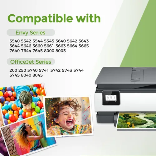 Vista 2 de Paquete combinado de cartuchos de tinta tricolor 62XL de repuesto para tinta HP 62 (Tri-color, 2 unidades) cartuchos de color HP62 XL HP62XL