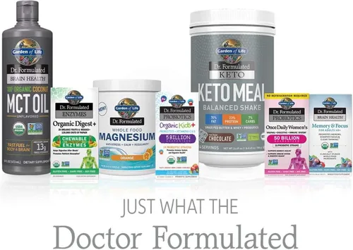 Vista 9 de Garden of Life Dr. Formulated Brain Health Aceite MCT de Coco 100% Orgánico 16 fl oz Sin Sabor, 13g MCTs, Combustible para Cuerpo y Cerebro