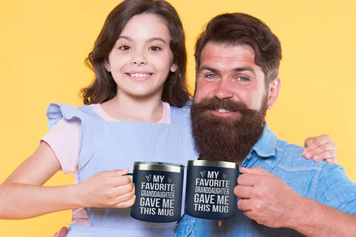 Vista 6 de Regalos para el abuelo de la nieta, el nieto, los niños en el Día del Padre, Navidad, cumpleaños - Tazas de café divertidas para regalar a