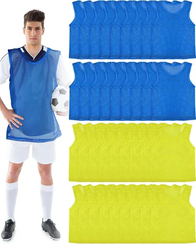 Vista 8 de 36 piezas de chalecos para adultos, camisetas de práctica en equipo para deportes, fútbol, fútbol, baloncesto, práctica