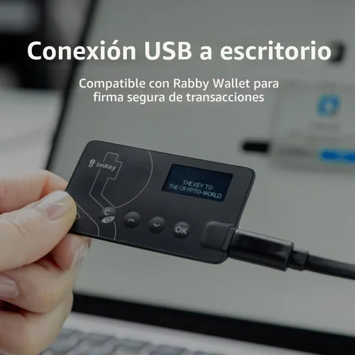 Vista 4 de imKey Pro Crypto Hardware Wallet Secure Cold Crypto Wallet con almacenamiento fuera de línea CC EAL6+ Seguro para activos digitales Bitcoin Ethereum