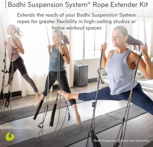 Vista 2 de Balanced Body Bodhi - Kit extensor de cuerda con sistema de suspensión con 2 cuerdas y 2 mosquetones