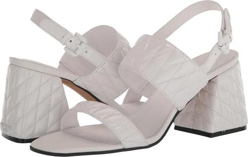 Vista 7 de Karl Lagerfeld Paris womens Sarina Quilted Open Toe Leather Heeled Sandal
