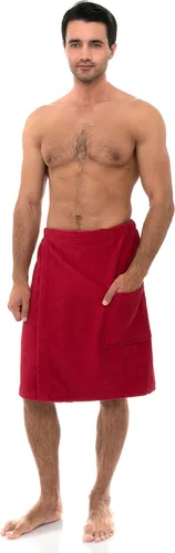 Vista 4 de TowelSelections Envoltura ajustable de algodón de rizo para hombre, para spa, ducha, baño, gimnasio