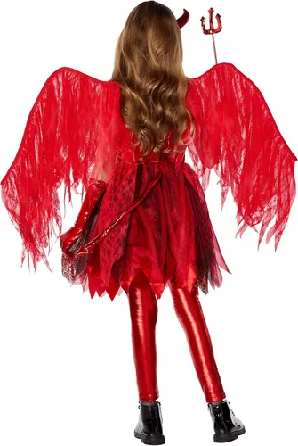 Vista 2 de Spirit Halloween Disfraz de diablo para niños La colección Signature Cosplay de demonio Disfraz de pareja Disfraz clásico de Halloween