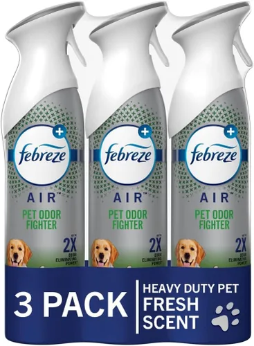 Vista 9 de Spray ambientador Febreze, aroma limpio y resistente, eliminador de olores para olores fuertes, 8.8 onzas (paquete de 3)