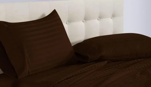 Vista 14 de Epic Cotton 100% algodón egipcio, juego de sábanas de 4 piezas de cama de agua sin adjuntar de 1000 hilos, tamaño Queen, bolsillo profundo de 15