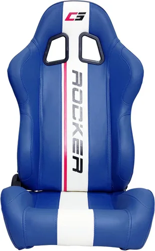 Vista 10 de FREEMOTOR802 Asientos universales de carreras, asientos deportivos reclinables con deslizadores de doble bloqueo ajustables, 1 unidad