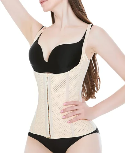 Vista 3 de LARTIGUE Entrenador de cintura de látex para mujer, debajo del busto, corsé de entrenamiento, faja moldeadora de reloj de arena